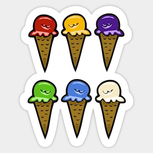 Ice Cream Cones #4 Sticker